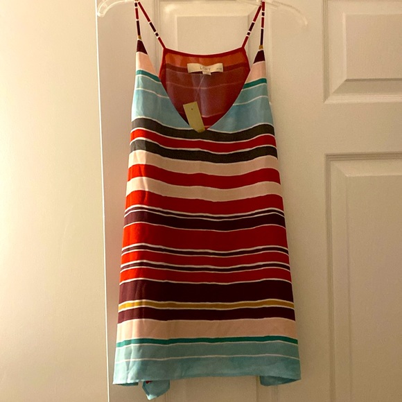 Loft cami large petite striped summer top or layering piece - Picture 3 of 3